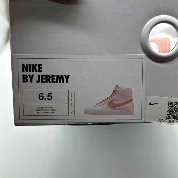 New Nike Mid Blazer ‘77 Men's White/Pink Casual Sneakers DO7432-900 NIB No LID - Picture 7 of 7